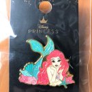 Disney Loungefly The Little Mermaid Ariel Cute Glitter Badge Pin