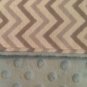 Gray Blue Minky Blanket