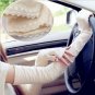 Extra Long Off-White Modal Stretchy Lace Fingerless Wedding Gloves Arm Warmers