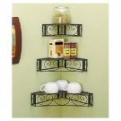 Corner Wall Shelves Set of 3 Wall Mounted Display