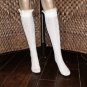 Ivory Button Crochet Lace Open Knit Chevron Pattern Boot Socks