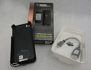 Duracell Powermat Wireless Charging Black Case for iPHONE 4/4S
