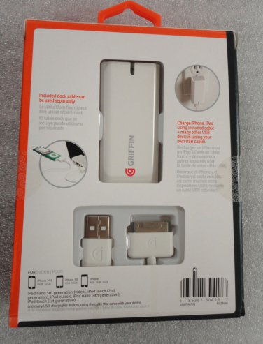 Griffin Home Charger for iPod and iPhone  (White)