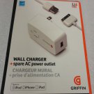 Griffin  PowerBlock Plus Wall Charger Plus + Spare AC Power Outlet (White)