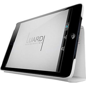 iPad Mini Leather Stand Case White By Luardi