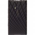 Nokia Lumia 900 Waffle Patterned Dura-Gel Case (Smoke)