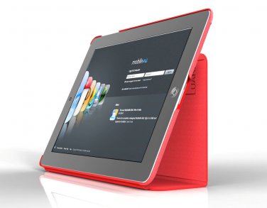 iPad2 iPad3 iPad4 Slim Portfolio Case Red By Luardi