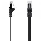 Belkin Cat 5e Flat Cable with Ethernet 6ft - Black