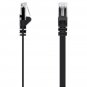 Belkin Cat 5e Flat Cable with Ethernet 6ft - Black