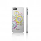 iPhone 5/5S Snap on- Case Circles white - By Luardi