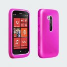 OEM Verizon High Gloss  Silicone Cover Case for NOKIA  822 (Pink)