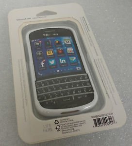 OEM Verizon High Gloss  Silicone Cover Case for Blackberry Q10 (White)