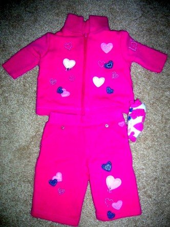 Heart pants set 0-3