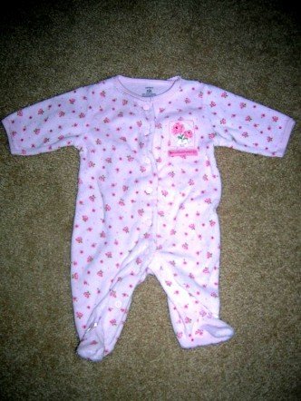 Carter's flower sleeper NB