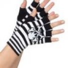 Leg Avenue - Skull and Crossbones Fingerless Gloves - each pair 555L-LA2055