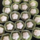 Handmade set of mini chamomile lemon bath fizzies