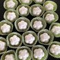 Handmade set of mini chamomile lemon bath fizzies