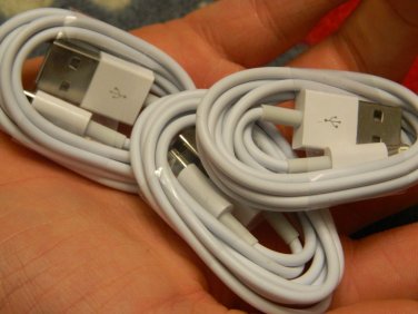 3 8 Pin to USB Data Cable Charger Cord for iPhone 5 iPod Touch 5th Nano 7th Gen