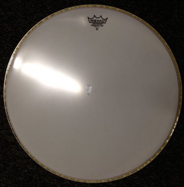 Used White Kick Drum Head Custom Signed by Vattica (LIMITED QUANTITY)