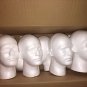 Lot of 9 Styrofoam Male Mannequins Heads 11"x7"x5" Never Used Minor Flaw Dents