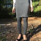Super Warm Attached Skirt Leggings 2 In 1 Gray Color One Size