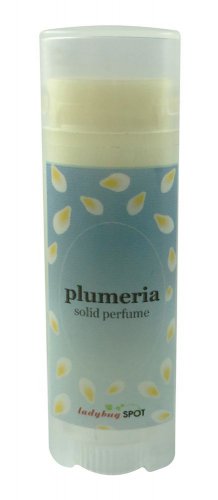 Handmade Natural Solid Perfume Roll Up Tube Travel Size - Plumeria Flower Scent