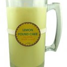 100% Soy Candle 20 oz Thick Mug 120+ hour burn time Lemon Pound Cake Pumpkin
