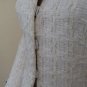 NWT LES COPAINS TWEED OFF WHITE IVORY BEIGE JACKET ITALY 42 6 8 WOMEN