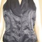 NWT STEILMANN GERMANY Logo Black Vest Top Blouse Burgundy Lining 38 8 Women