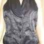 NWT STEILMANN GERMANY Logo Black Vest Top Blouse Burgundy Lining 38 8 Women