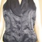 NWT STEILMANN GERMANY Logo Black Vest Top Blouse Burgundy Lining 38 8 Women
