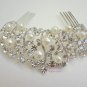 Exquisite Bridal Wedding Crystal Rhinestone Hair Comb Pearl Bridal Clip HC0003