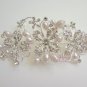 Flower Pearl Crystal Side Tiara Weddings Hair Comb HC0004