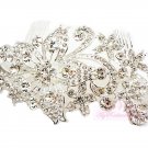 Diamante Rhinestone Flower Hair Comb HC0002
