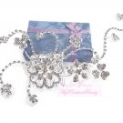 Crystal Flower Handmade Hair Comb built Rhinestone HC0006