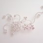 Crystal Flower Handmade Hair Comb built Rhinestone HC0006