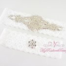 Bridal Garters, Rhinestone KeepSake Garter, Crystal Garter, MyRadiantBeauty, Custom Garters GTA0024