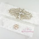 Royal Modern Shinny Rhinestone Garter, Shooting star toss Garter, Bridal Garter GTA0021