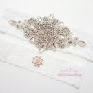 Large Diamond Bridal Garter, Wedding Garter, Rhinestone Garter, Bridal Garter, sexy Garters GTA0019