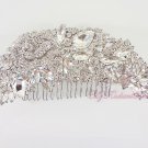LARGE WEDDING BRIDAL VINTAGE HAIR COMB RHINESTONE CRYSTAL CLIP HC0005