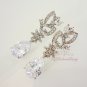Elegant Foliage Flower Swarovski Crystal Zircon Dangle Earring ER0011