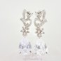 Elegant Foliage Flower Swarovski Crystal Zircon Dangle Earring ER0011