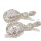 8-Shaped Pierced Dangle Earring Clear Zircon Swarovski Crystal ER0002