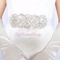 Bridal Rhinestone Pearl Beaded Applique Sash SB0002