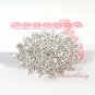 Brilliant Oval Rhinestone Crystal Bridal Brooch Perfect for Faux Fur, Wedding Brooch BR0029