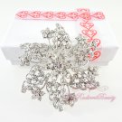 Floral Star Shape Bridal Rhinestone Brooch, Wedding Brooch Jewelry, Bridal brooch BR0023