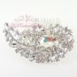 Clear Austrian Rhinestone Flower Hair Comb Tiara, Wedding Comb, Bridal Comb MyRadiantBeauty HC0023