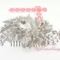 Large 4.53'' Pretty Shiny Bridal Rhinestone Comb, Wedding Comb Jewelry, Bridal Comb HC0022