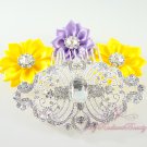 Crystal Flower Hair Comb, Rhinestone Comb, Bridal Comb, Bridesmaid Comb, Wedding Comb HC0016