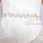 Long Waist Bridal Sash Surround by Crystal Rhinestone, Beaded Sash, Wedding Sash SB0009